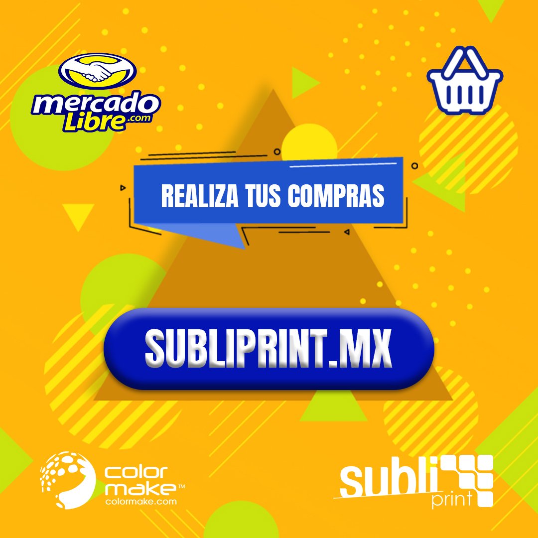 SubliPrintMx's tweet photo. Recuerda que puedes adquirir nuestros productos desde mercadolibre Contáctanos, subliprint.ventas@gmail.com , 📱 WhatsApp 553566-8097 📞 #Teléfono: 55 7030 7254 contacto@subliprint.mx /
#Web >> https://t.co/wKri6F8KVd
#Sublimación #Subliprint #Colormake #Productos #Buenfin https://t.co/TM52HxUFyQ