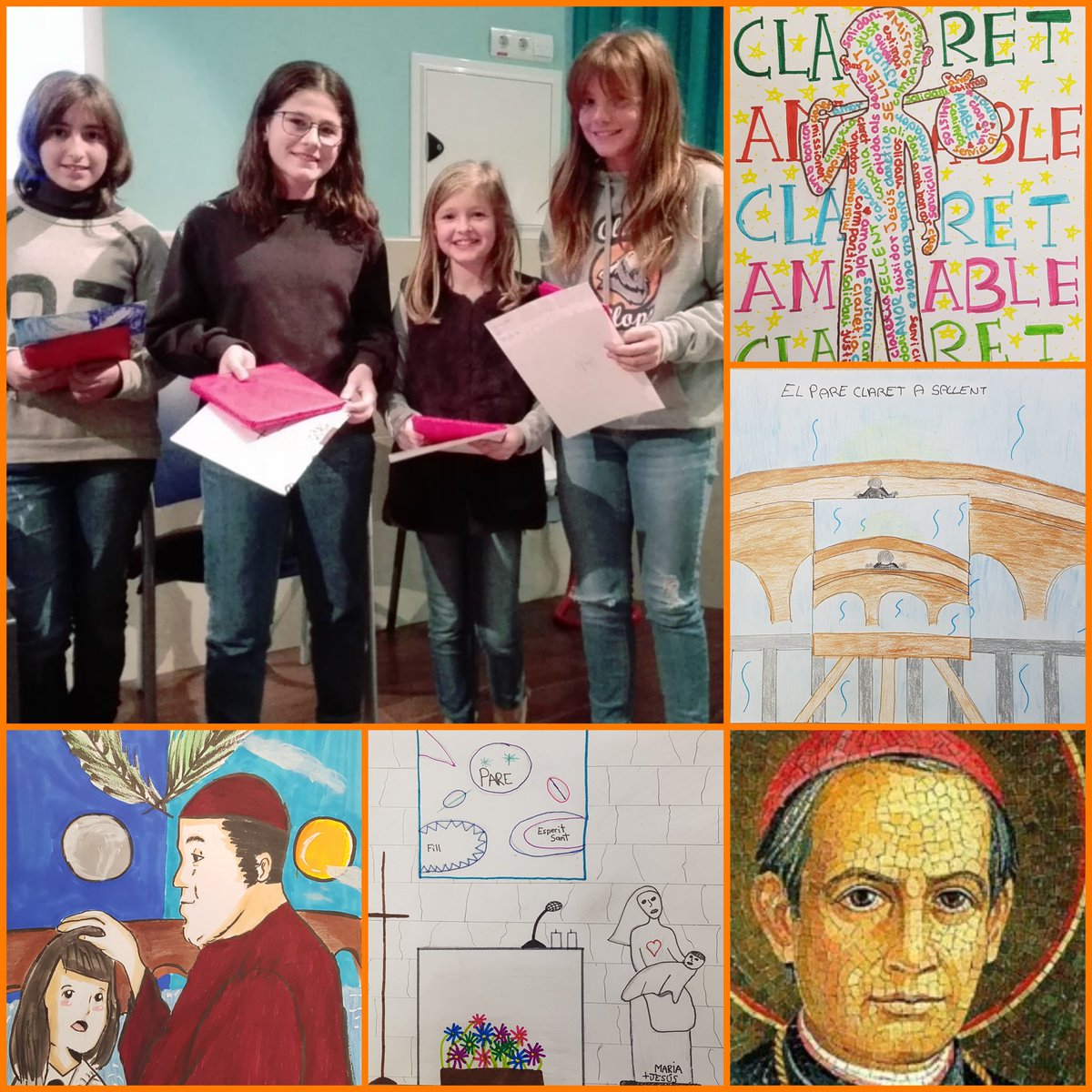 joanverdes's tweet photo. Felicitats a les guanyadores de 6è EP del concurs de dibuix Pare Claret del @claretbarcelona #tuetsmes https://t.co/vDCGuEUdV3