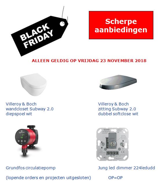 Black Friday: Actie geldig op vrijdag 23 november 2018 webshop.salo.nl/blackfriday/