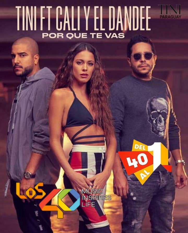 Andrea35492159's tweet photo. ¡Hola @los40paraguay!🎧
Recomiendo la canción "POR QUÉ TE VAS" de @TiniStoessel FT @Calidandee para que ingrese al ránking #Del40al1🎶
¡Saludos! el #SquadTiniPy🇵🇾💜 oye. @SquadTiniPy_ https://t.co/Gjonb3OsAK