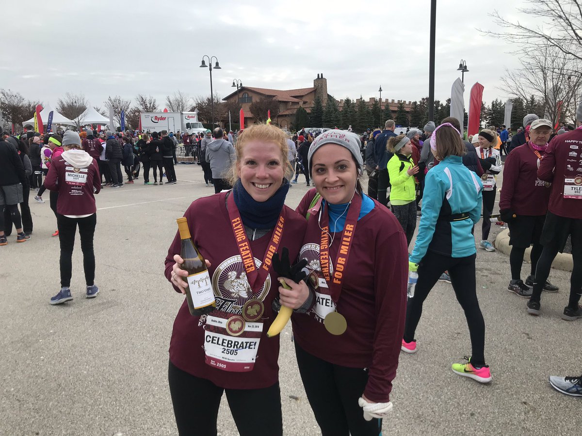 kmgeyer's tweet photo. I continue to be impressed by @M3SSports and the Flying Feather continues to be my favorite event of the year. Thanks for a great race! #run4wine #flyingfeather https://t.co/FgVJcTGgA5