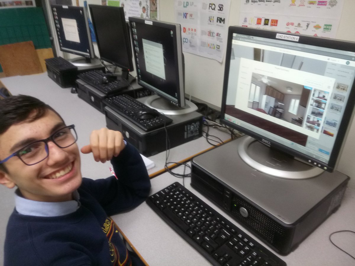 designteacher1's tweet image. Gr. 9 ESL Design students are putting their newly acquired knowledge of floorplans, elevations and sections to work while modeling their family home in 2D and 3D. Having fun too!!! 
@autodesk @homestyler @WECDSB #designcentral #designclassrocks #cchtech #weAREcch @CCHcomets