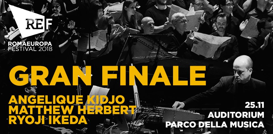 infogiovaniroma's tweet photo. Today is the day! @AuditoriumPdM vi aspetta il Gran Finale del @Romaeuropa #REf18, 5 concerti per un'unica serata di grande musica. Da non perdere!
https://t.co/dXwYxz62Sm https://t.co/sidFGvjkYX