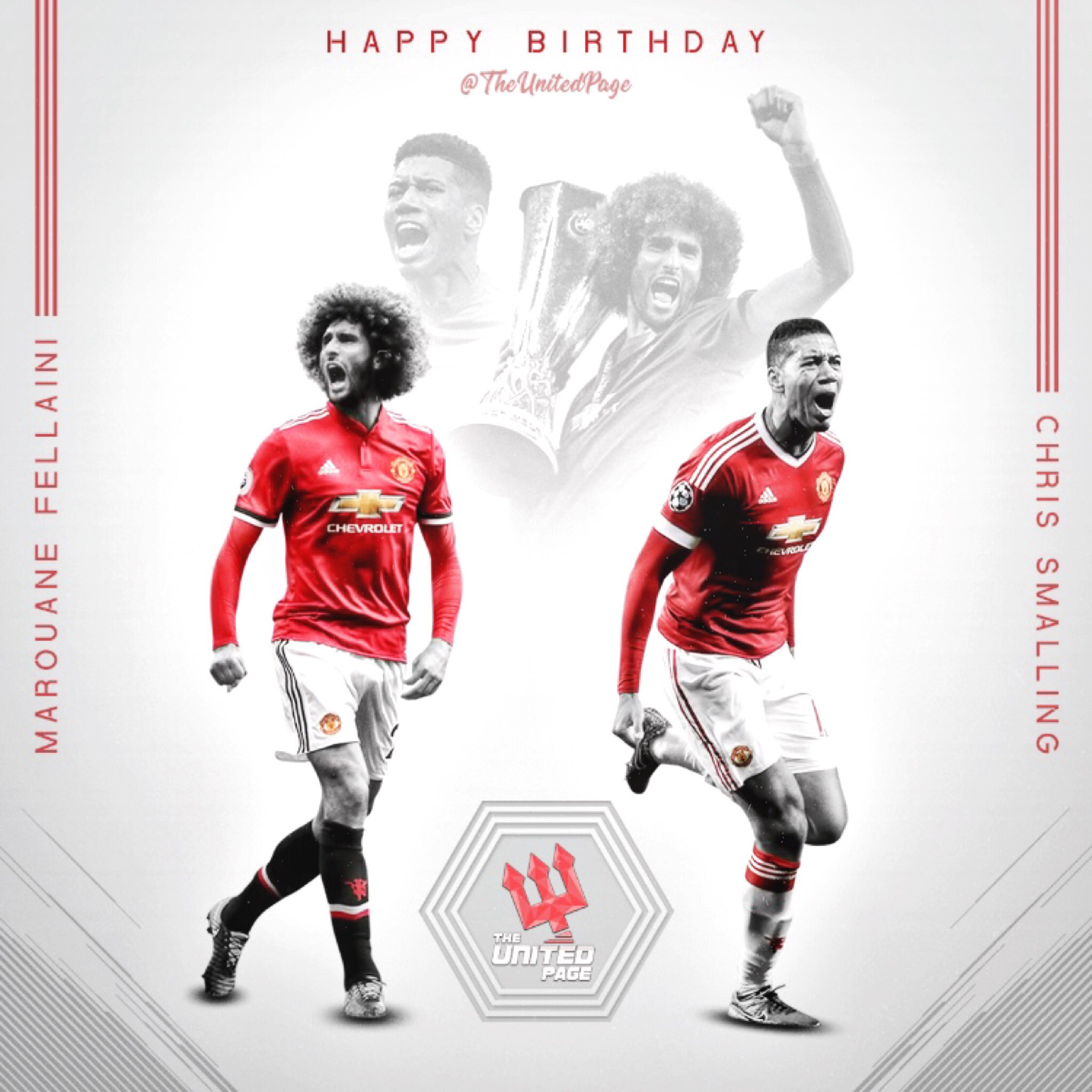 Happy birthday to Marouane Fellaini and Chris Smalling!   