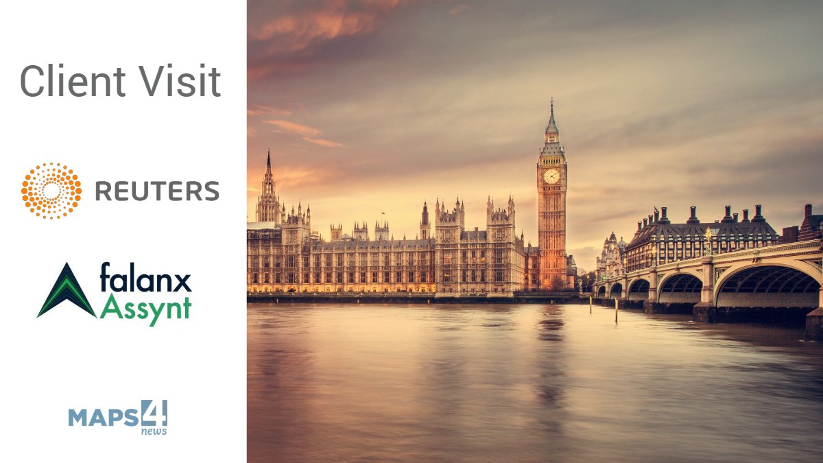 Client visit!

Last week traveled to London to talk with our clients Reuters (<a href="/ReutersUK/">Reuters UK</a>) and Falanx (@falanxassynt) about their specific needs.

It was great meeting you! 

#clientvisit #London #maps