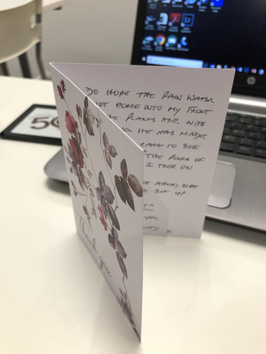 Can‘t beat a good old fashioned thank you card from a happy client.