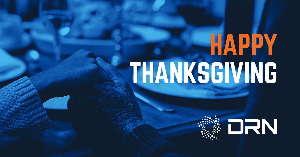 DRNRecovery's tweet image. From the DRN family to yours, wishing you a happy and safe Thanksgiving!