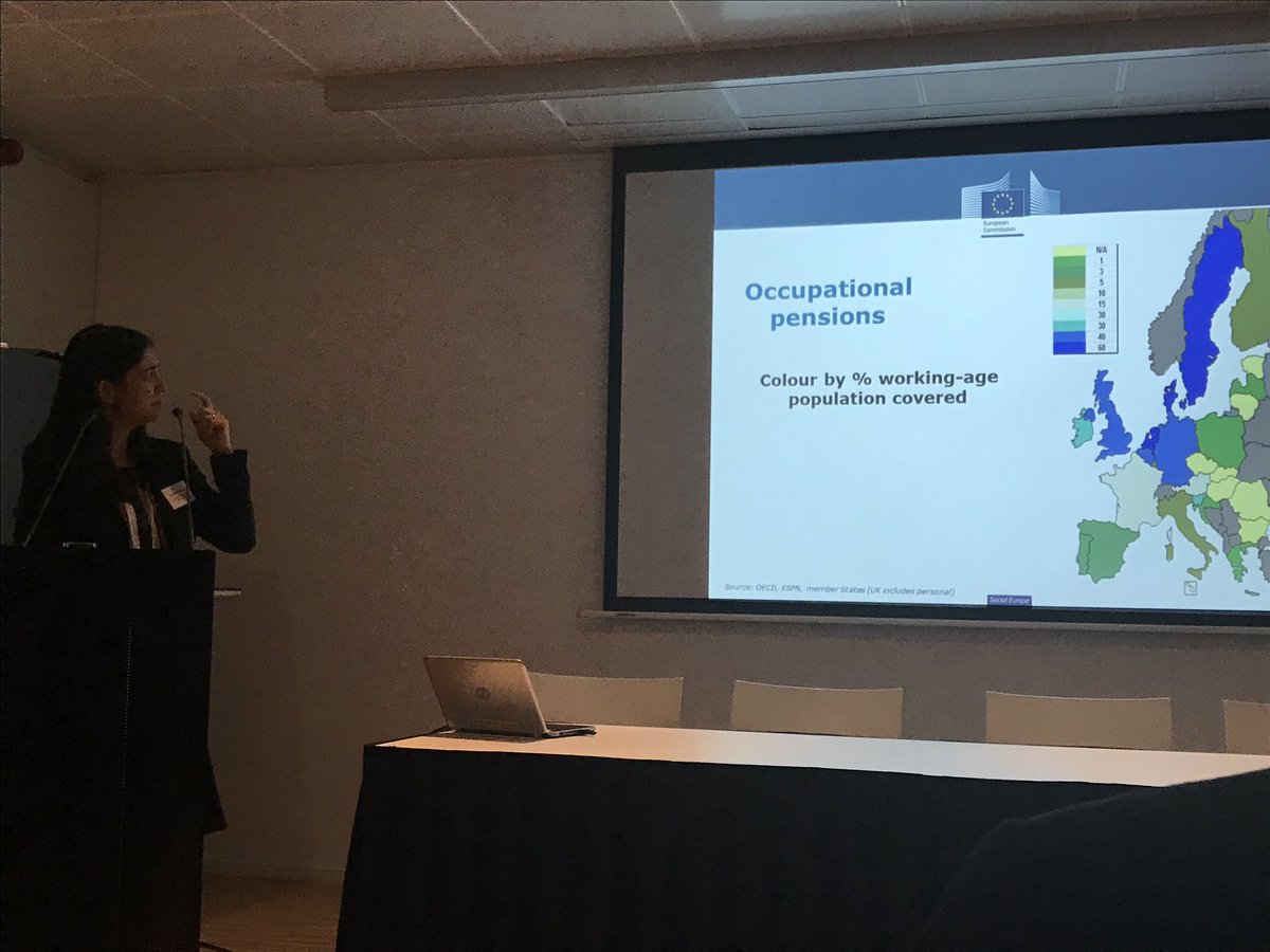EU_AEIP's tweet photo. Presentation of @anacarla1975 on pension adequacy in the EU member states at the event of the @NLatEU #pensionadequacy #socialeu #pensions https://t.co/dkQjhpRftJ