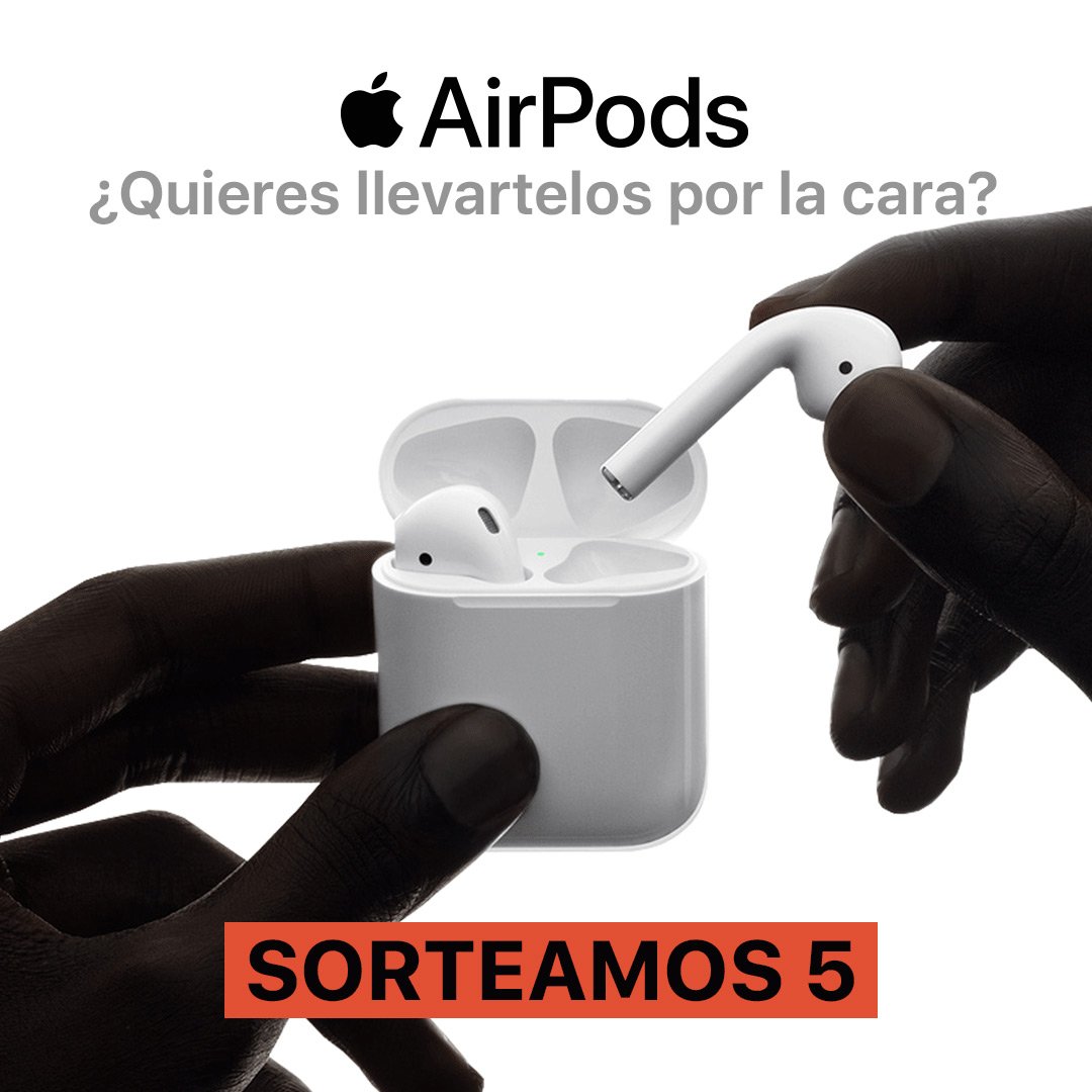 SORTEO  #blackfridayktuin
¿Quieres ganar unos #airpods ?
🔝Sigue a <a href="/Ktuin/">K-tuin</a> 
🐦Haz retweet 
👫Menciona a dos amigos 
❤️Dale a megusta
Toda las bases del sorteo: epr.ms/2OVRzDj