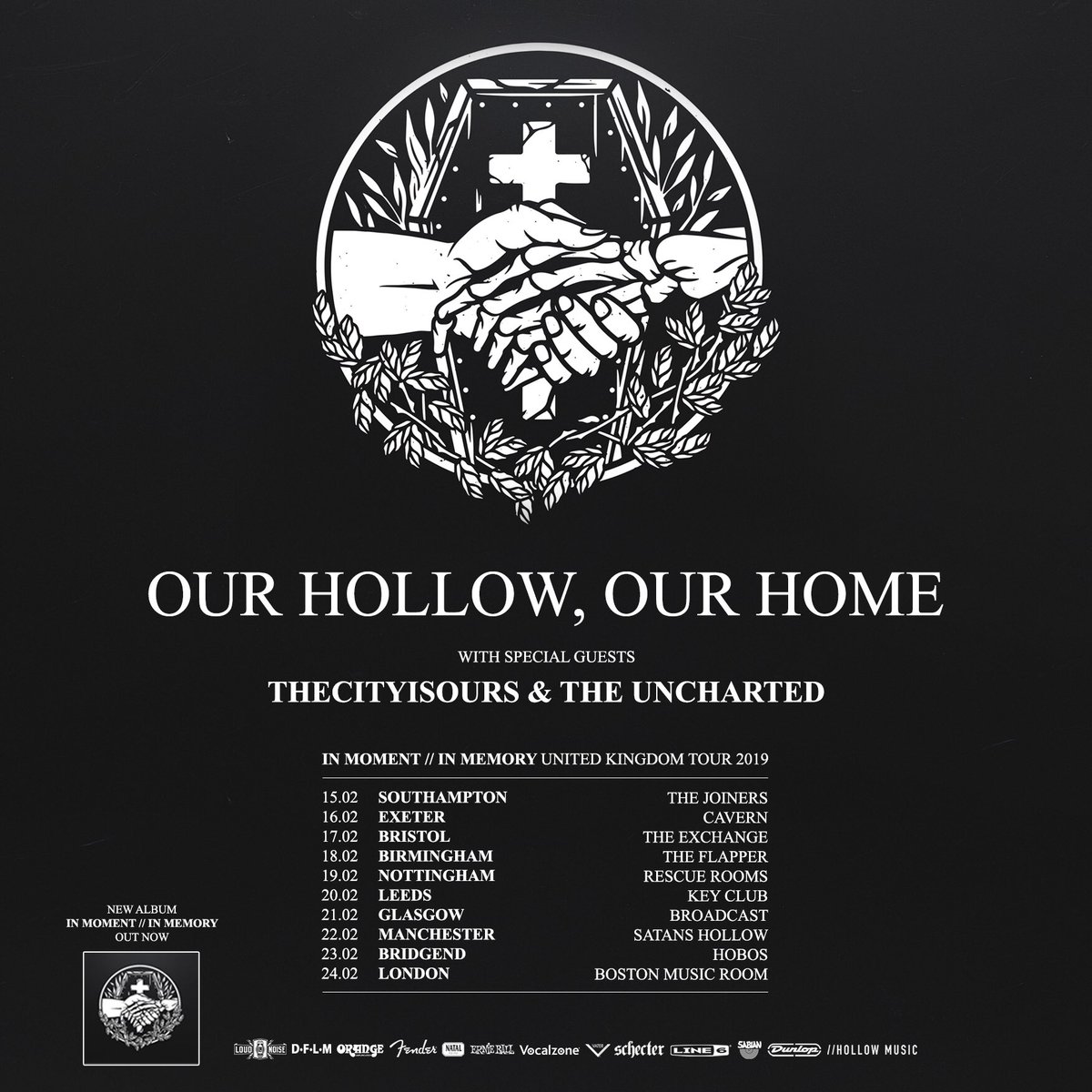 THE UNCHARTED (@theuncharteduk) on Twitter photo U.K. 🇬🇧 
We’re going out on tour February 2019 supporting @OHOHofficialuk and <a href="/THECITYISOURSUK/">THECITYISOURS</a> .
Southampton
Exeter
Bristol
Birmingham
Nottingham
Leeds
Glasgow
Manchester 
Bridgend 
London 
Make sure you grab a ticket below.
Tickets: ourhollowourhome.com U.K. 🇬🇧 
We’re going out on tour February 2019 supporting @OHOHofficialuk and <a href="/THECITYISOURSUK/">THECITYISOURS</a> .
Southampton
Exeter
Bristol
Birmingham
Nottingham
Leeds
Glasgow
Manchester 
Bridgend 
London 
Make sure you grab a ticket below.
Tickets: ourhollowourhome.com