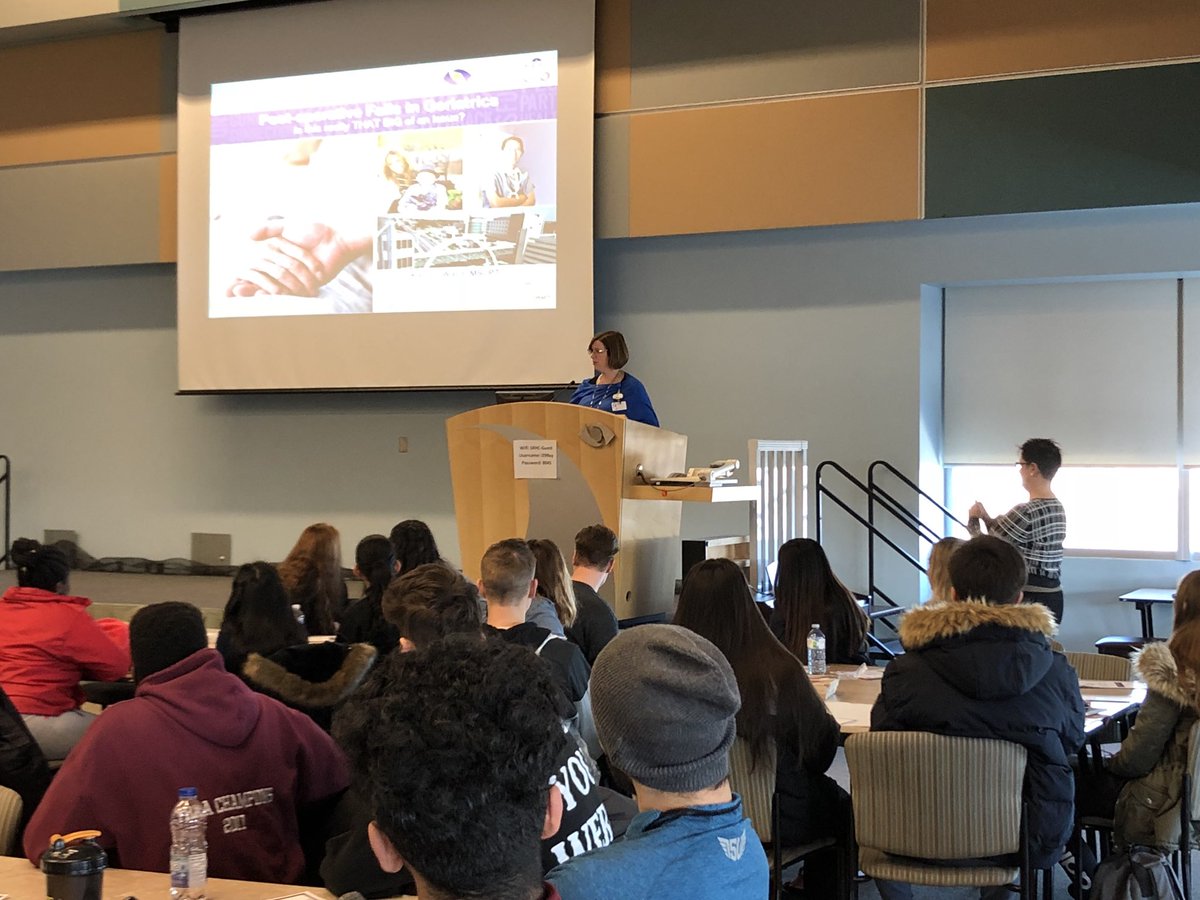 YCDSB's tweet photo. Students from @OLLBulldog and @SacredHeartCHS are visiting @Southlake_News for a day of innovation, creativity and entrepreneurship in health and wellness put on by @PathwaysYCDSB #SHSM https://t.co/Rbwn4R3kHS