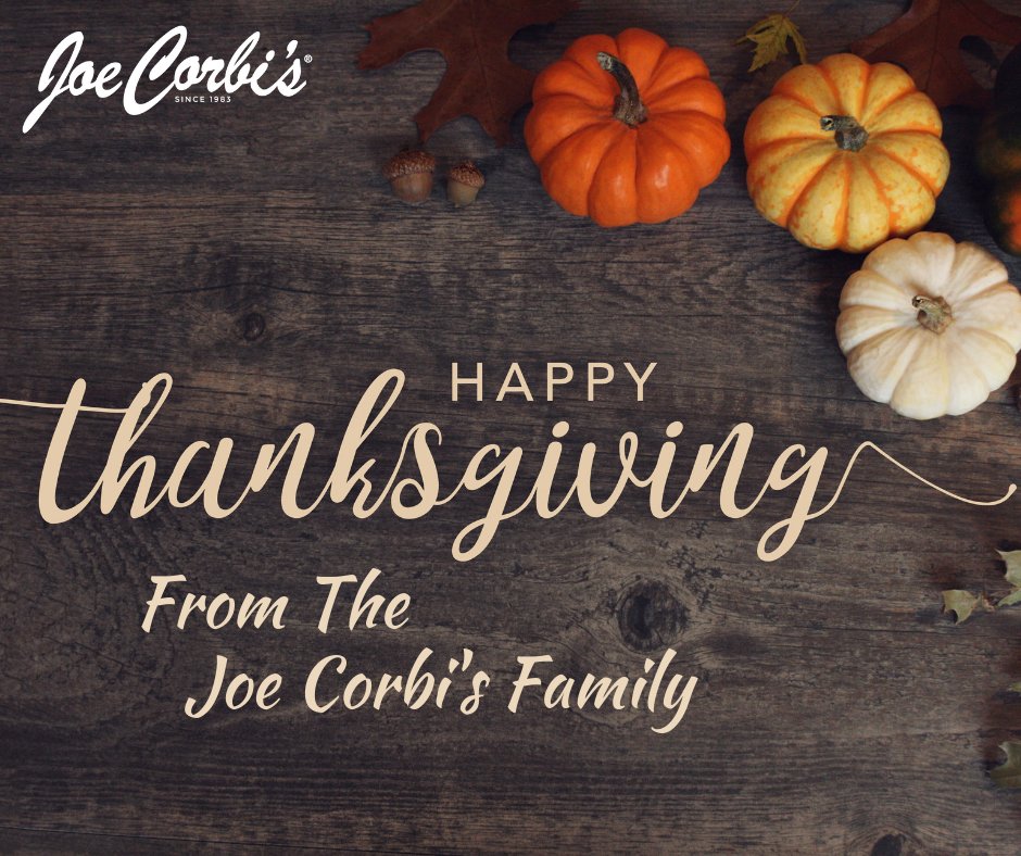 🍂 Happy Thanksgiving! Today is the day to sleep in, watch the parade in your pjs, indulge in your favorite Joe Corbi’s desserts, give an impromptu toast, count your blessings and call to say you care! From your friends at Joe Corbi’s Fundraising 😄 #thanksgiving #joecorbis