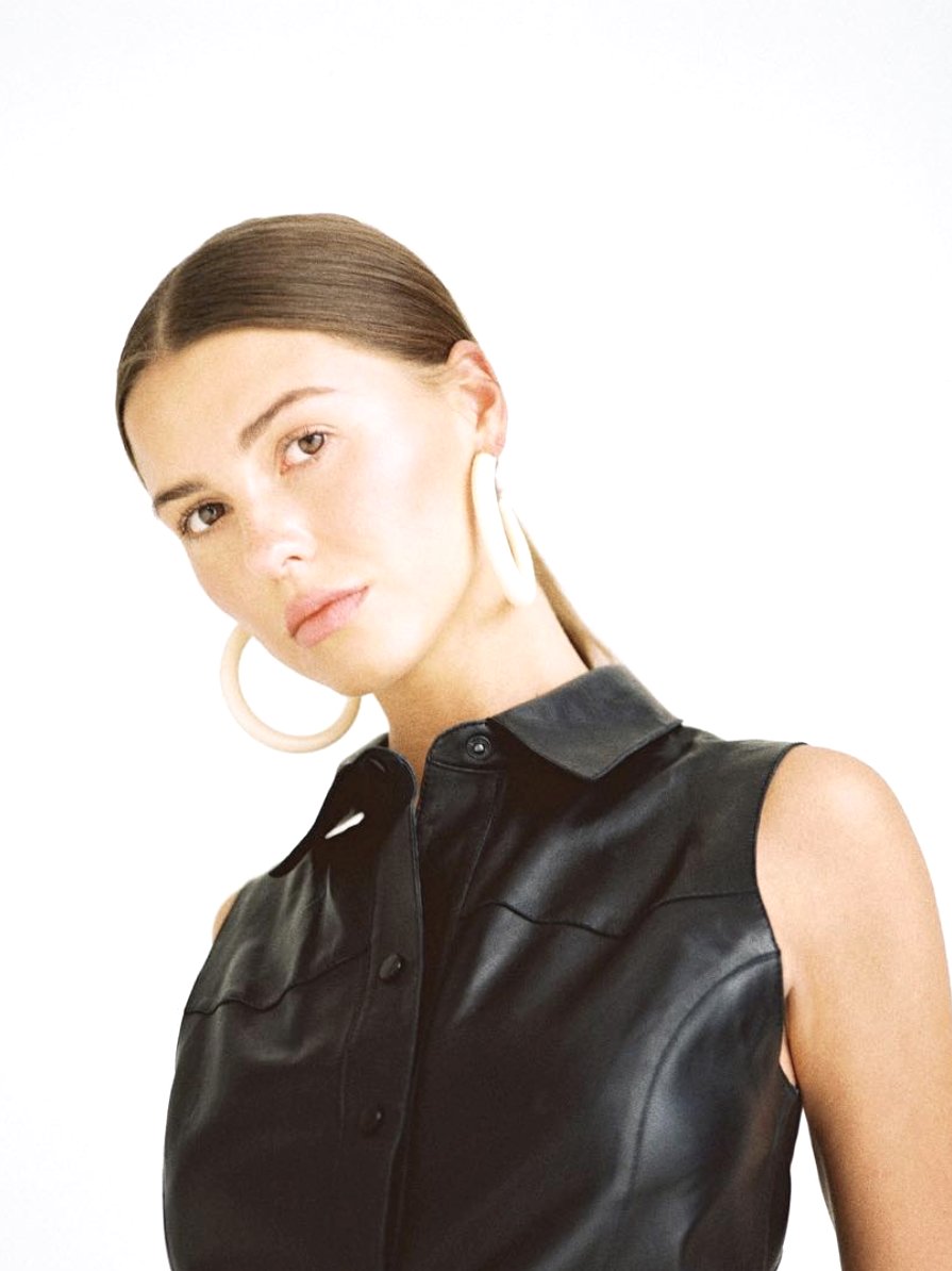 The Unique Earring Trend Every Fashion Girl Should Add to Her Collection whowhatwear.com/faux-leather-e…
