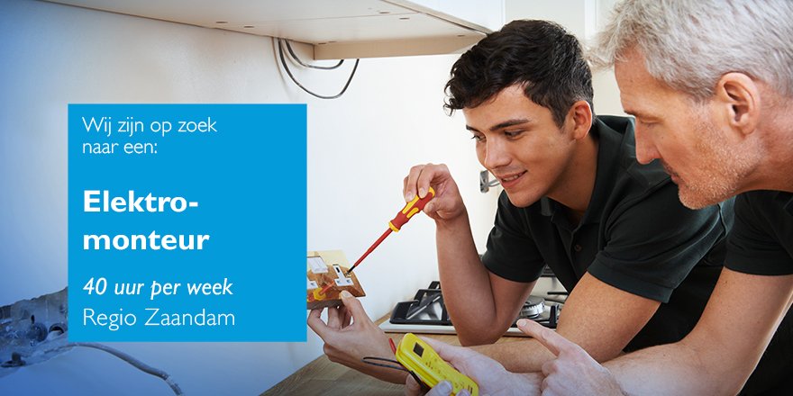 Koflexwerk's tweet photo. Gezocht: #Elektromonteurs in regio #Zaandam! 
Wil jij ervaring opdoen bij een betrokken partij waarbij écht wordt geluisterd naar jouw ambities? Neem dan contact op via zaandam@koflexwerk! #werk #vacature #elektro #elektromonteur #monteur #ikzoekwerk https://t.co/FaPFKju1Hl