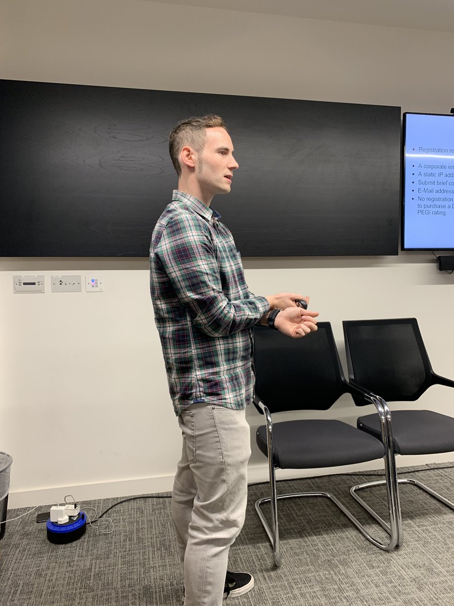 Great turnout for the first #GameDevDay event. <a href="/johnfvega85/">John Vega</a> is up first.