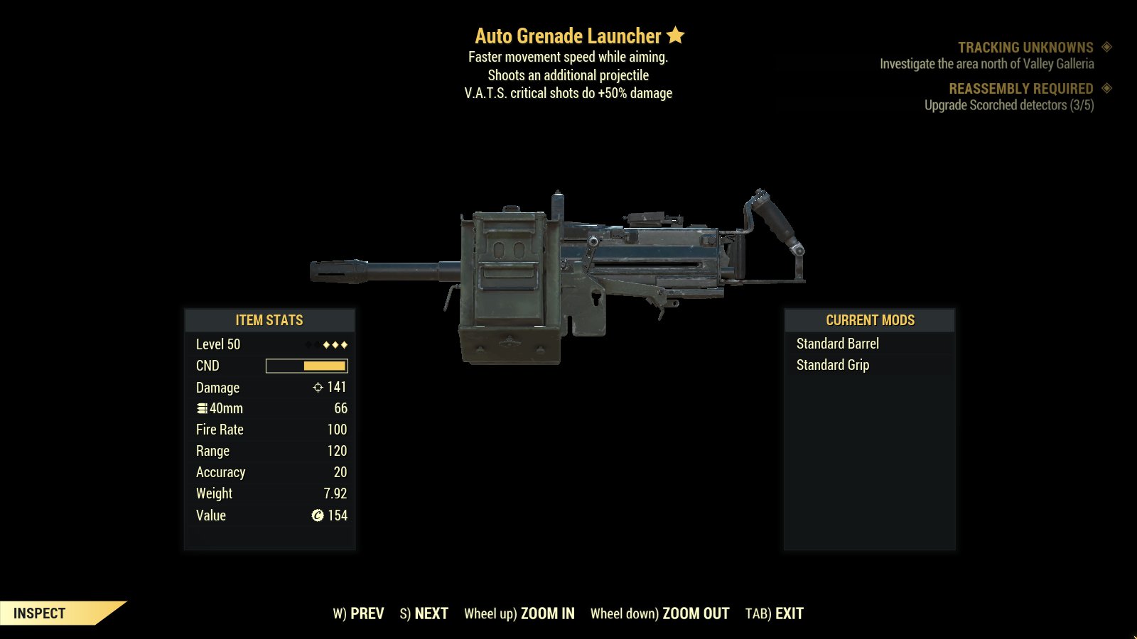 I found an automatic grenade launcher that fires two grenades at once after...