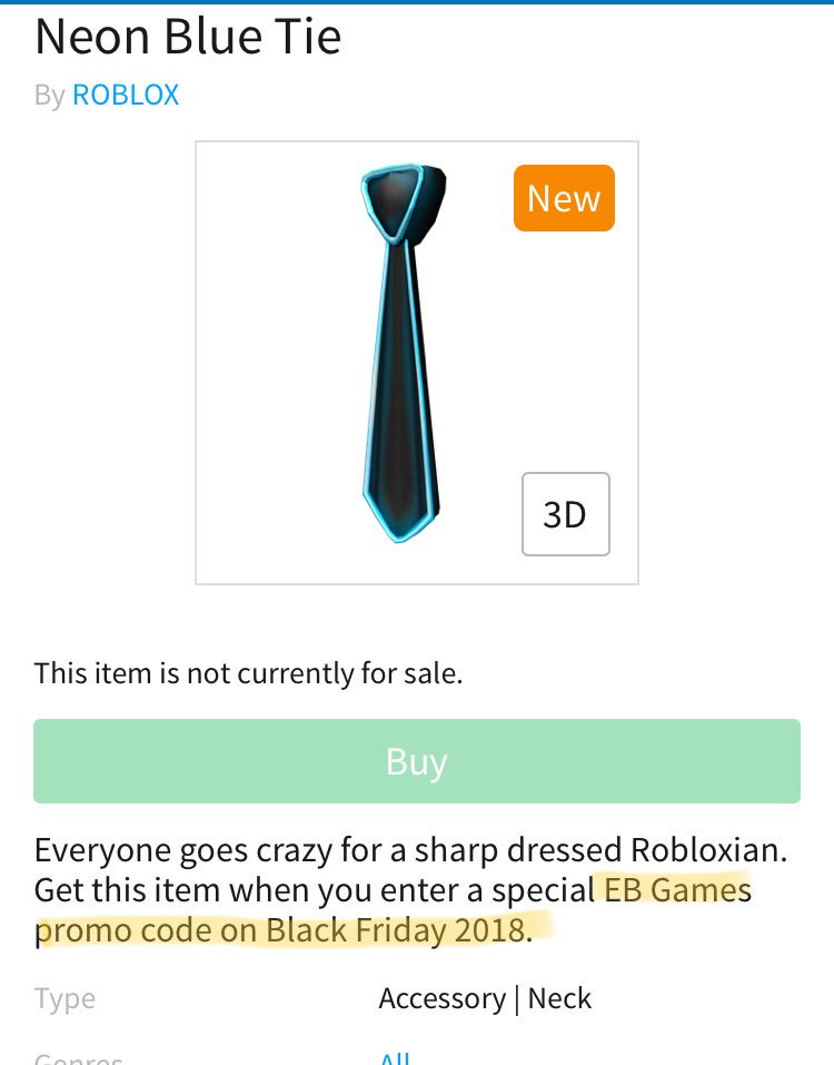 Lily On Twitter Free Code Enter Ebgamesblackfriday At Https T Co Rlu9iiqlso - neon blue tie code roblox