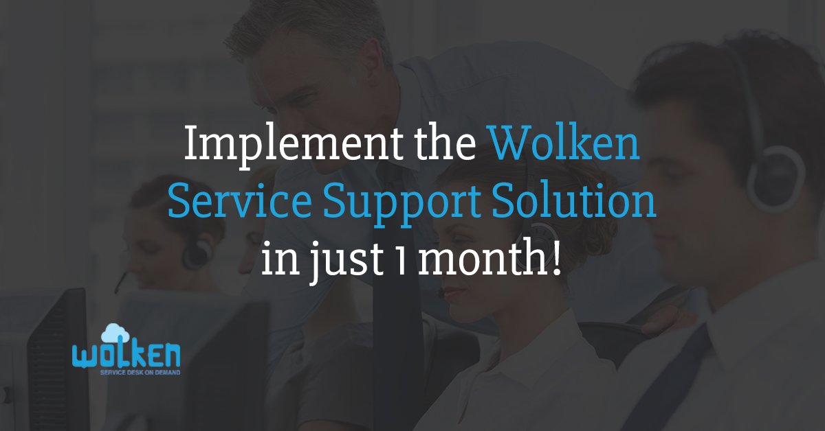 wolkensoftware's tweet image. Offer improved service support and ensure great customer experience with the Wolken Servicedesk. Implement the solution in just one month!
ow.ly/6Vh530mIngD
#WolkenExpertise #QuickImplementation #ServiceDesk #CRM