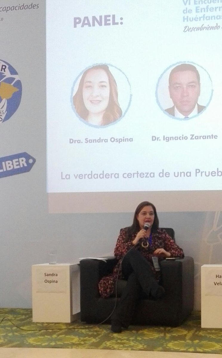 asociacion_acgh's tweet photo. En el marco del VI Encuentro Iberoamericano de E.R., Huérfanas o poco frecuentes, la Dra. #SandraOspina, Dr. #HarveyVelasco, Dr. #IgnacioZarante y el Dr. #JuanJoseYunis nos acompañan en el panel "La verdadera certeza de una prueba molecular" #2018ALIBER https://t.co/rNVxw5zYwa