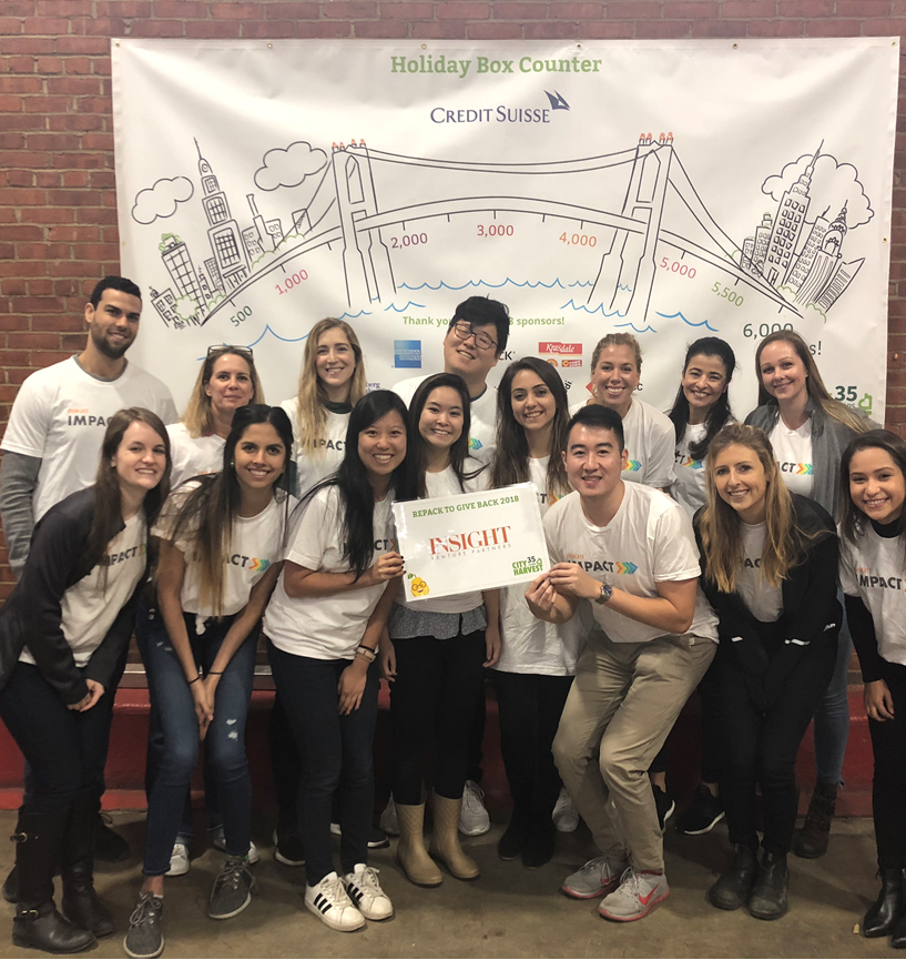 insightpartners's tweet photo. At Insight we believe in positively impacting our community. As is our tradition, last week #InsightImpact volunteered @CityHarvest to pack boxes to help feed NYC families over the holidays. 

We hope everyone has a #HappyThanksgiving and has the chance to #giveback this year. https://t.co/q7sHz7qWKG