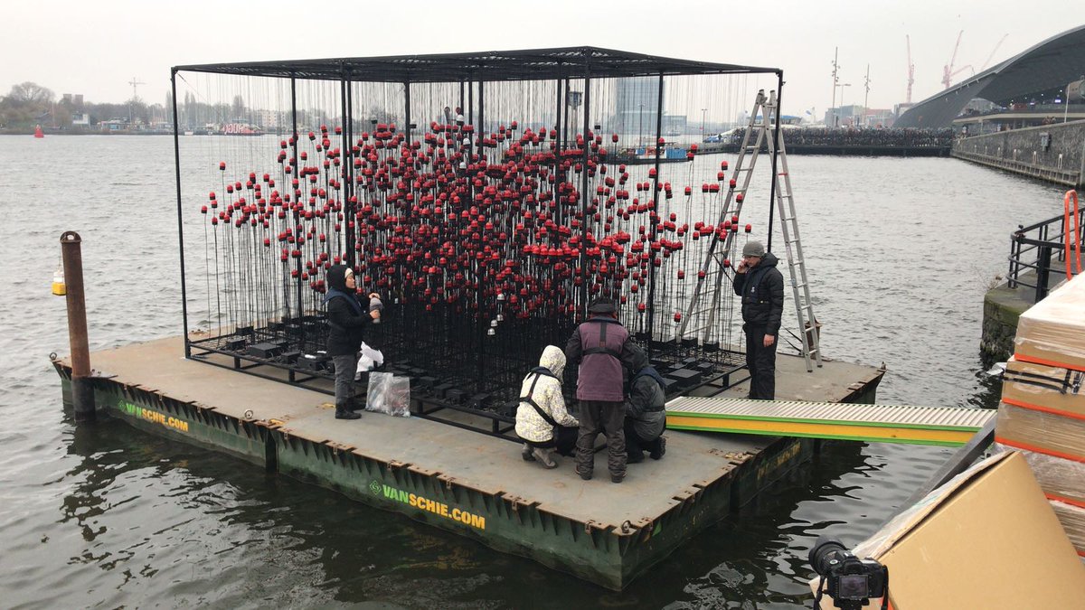 How many people does it take to create a light artwork? Answer: it takes a village. 'Desire' is currently being installed, have you seen one of the artworks yet? Exactly one week until the lights go on!