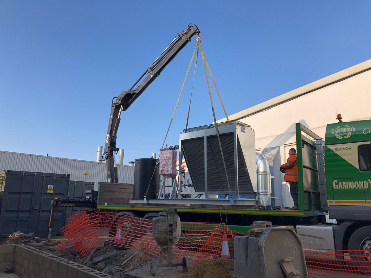 RetracComposite's tweet photo. Preparing for the introduction of our new 3 metre diameter Autoclave. Countdown to arrival...13 days. Today the Force Cooling water system &amp; Compressor system delivery. Let the install commence! https://t.co/DpIBVQhnFx