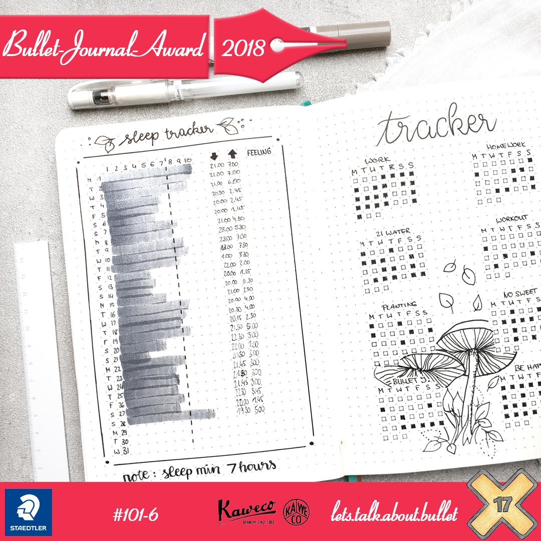 Bullet Journal Award 2018
#bujoaward2018 
Mehr Infos unter bulletjournal.x17.de 
#bulletjournal #bujo #bulletjournaldeutschland #bulletjournalsetup #bujosetup #bujoweek #bujomonthly #bulletjournal #bulletjournaling #bulletjournalist #studygram #bulletjournalingcommunity