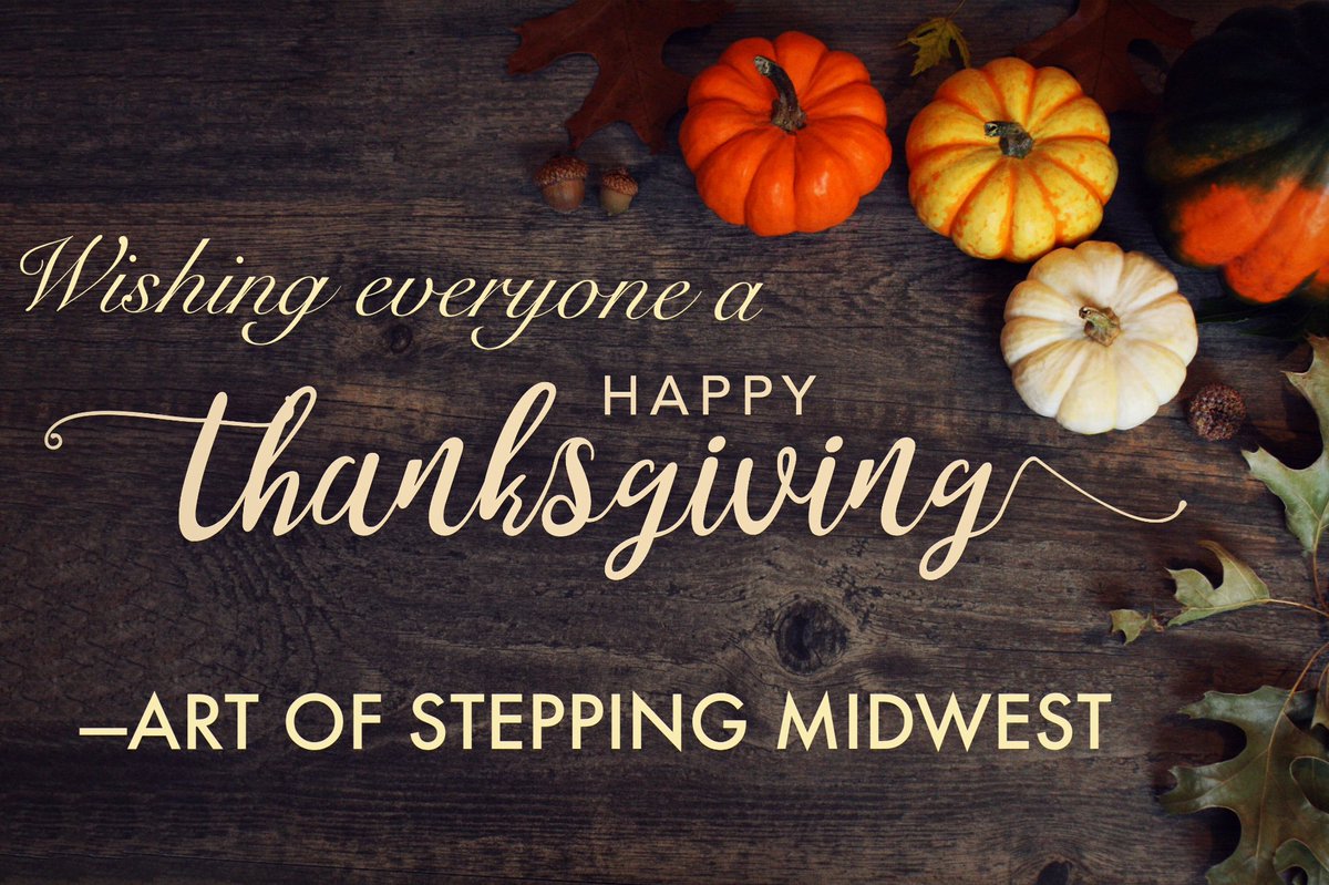 AOS_Midwest's tweet photo. We hope you all have a healthy and happy Thanksgiving holiday with your friends and family! —AOS Midwest Pro Division @artofstepping @aos_west @AOS_SouthRegion  @aos_east @remo_inc @Rooty_V @raxsO115  #artofstepping #happythanksgiving #thanksgiving #chicago #midwest #aosmidwest https://t.co/2K0H6xGnB4