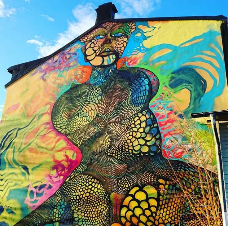 Ami_01's tweet photo. Artist: @CFalkholt  - "KNULLHÄXAN"  - https://t.co/Hw8SHDkAKs - City: #Härnösand , Sweden #carolinafalkholt #streetart #urbanart #Witch https://t.co/0p4NYwj9yK