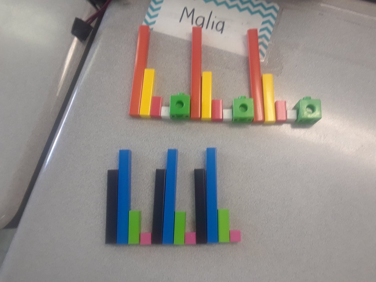 mmeperrin2018's tweet photo. Reviewing patterning. In pairs , the students used anything from the class to create a pattern with two attributes. https://t.co/JezAKUEtD7
