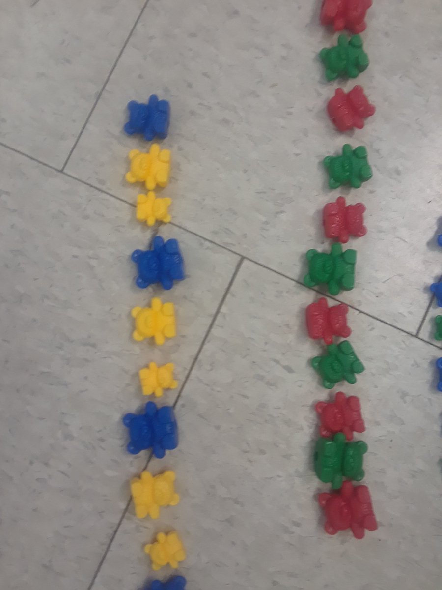 mmeperrin2018's tweet photo. Reviewing patterning. In pairs , the students used anything from the class to create a pattern with two attributes. https://t.co/JezAKUEtD7