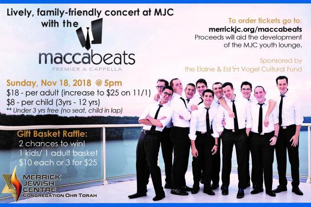 Watch The Maccabeats from their Performance at Merrick Jewish Centre on Nov. 11th! mbjccouncil.org/2018/11/22/wat…
