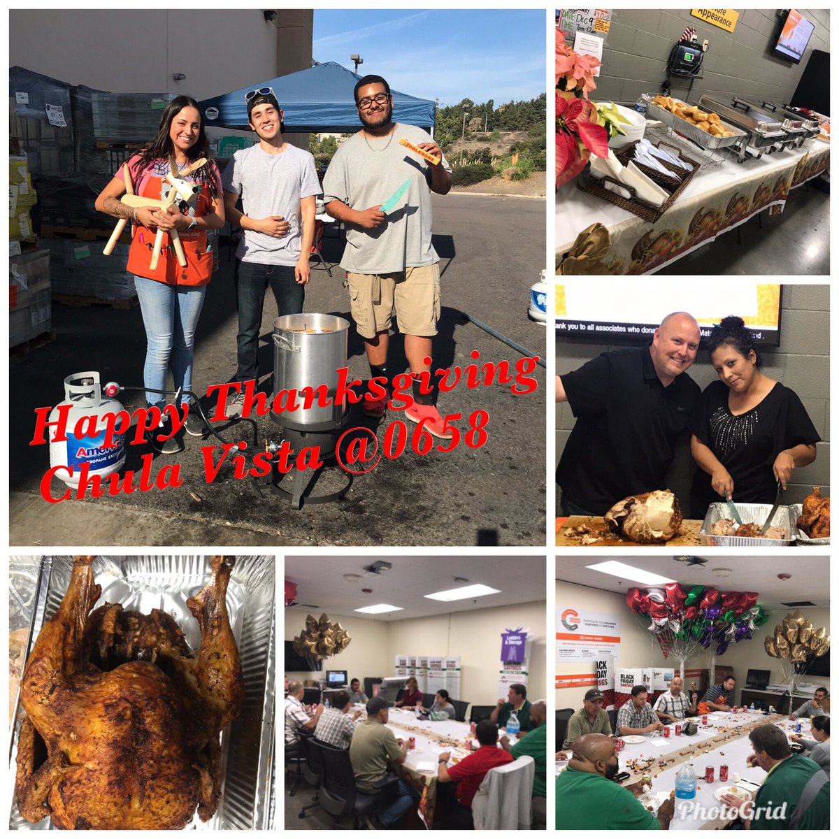 Awesome Day @ Store 0658,      Happy Thanksgiving to the Chula Vista associates from the DH Team &amp; Management.