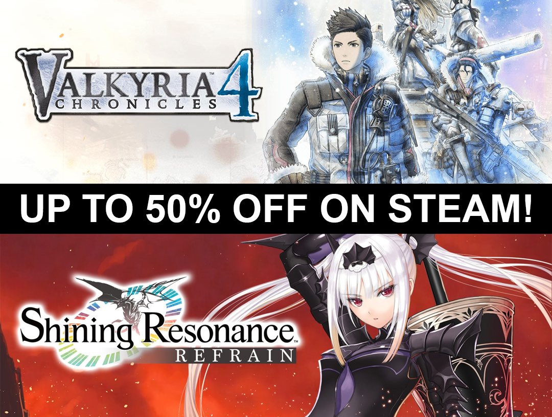 Sega Auf Twitter Pc Gamers The Steam Autumn Sale Is Now Live With 50 Off Shining Resonance Refrain And Valkyria Chronicles 4 And More Discounts On Other Titles Head Over To T Co Ogo7z38orc