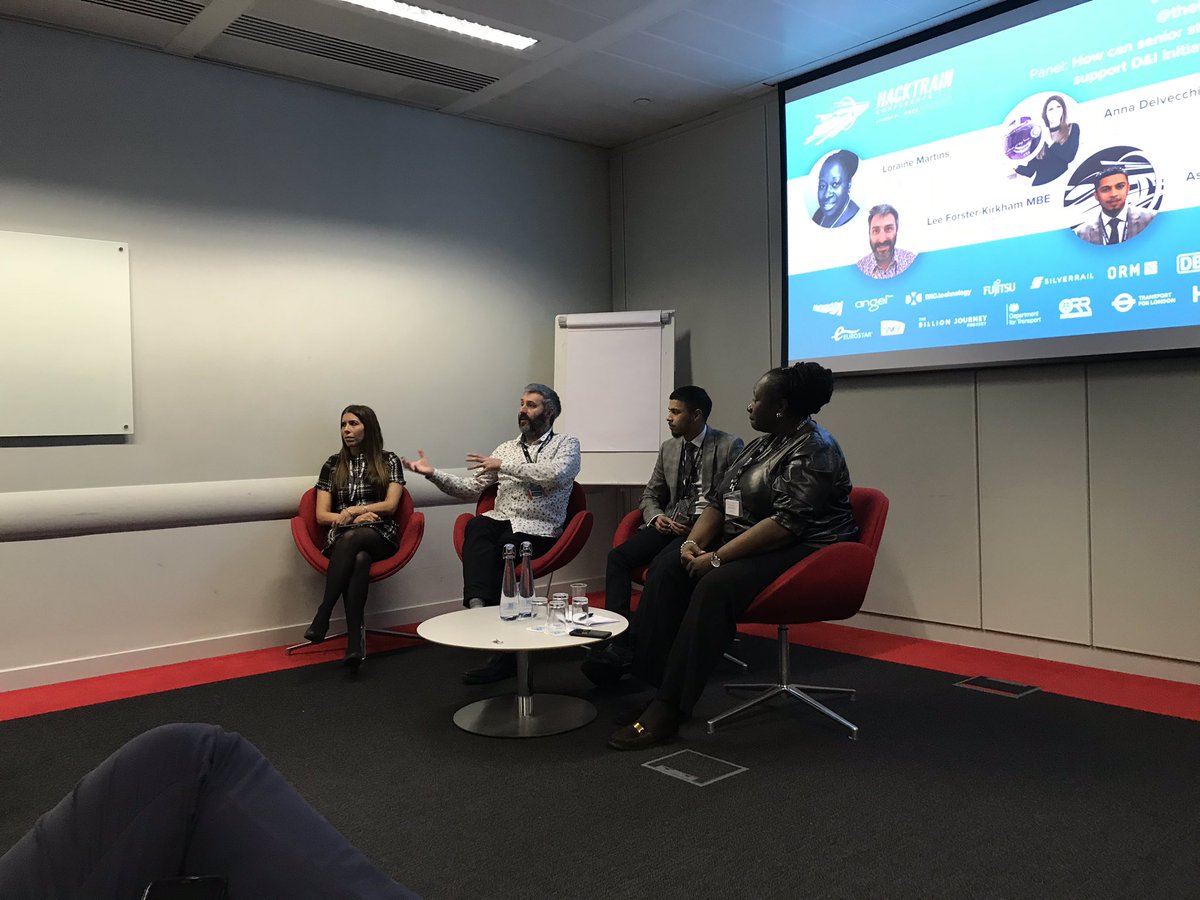 hackpartners's tweet image. Our diversion and inclusion panel are now engaging with the audience with their experiences and how we as a group of individuals can improve diversity as a whole in the work place   #HackTrainConf