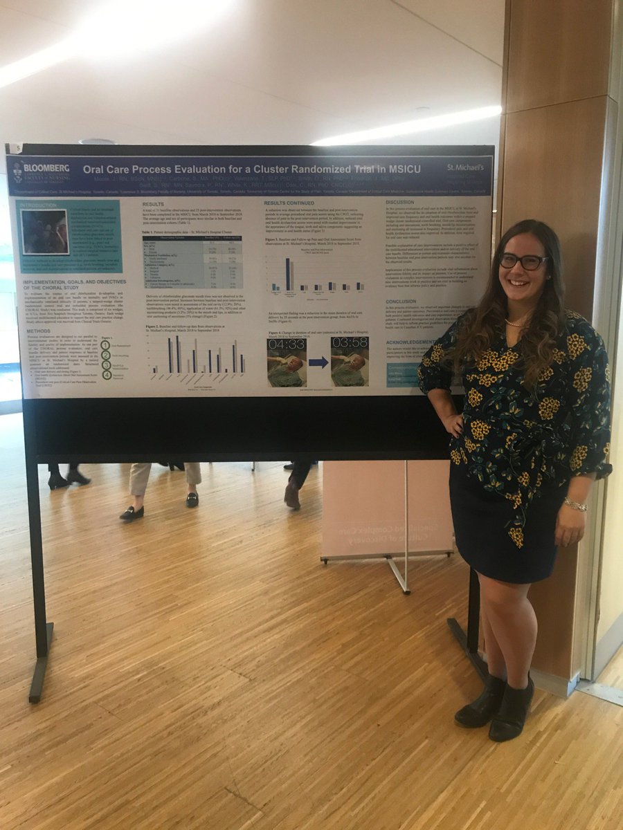 tjvalen14's tweet photo. Great to see @Jules_M88 presenting findings from the @CHORAL_Study at St. Mike's REID - talking about the impact of oral care in critical care! @UofTNursing @SMHcriticalcare https://t.co/UM50mDoK7w