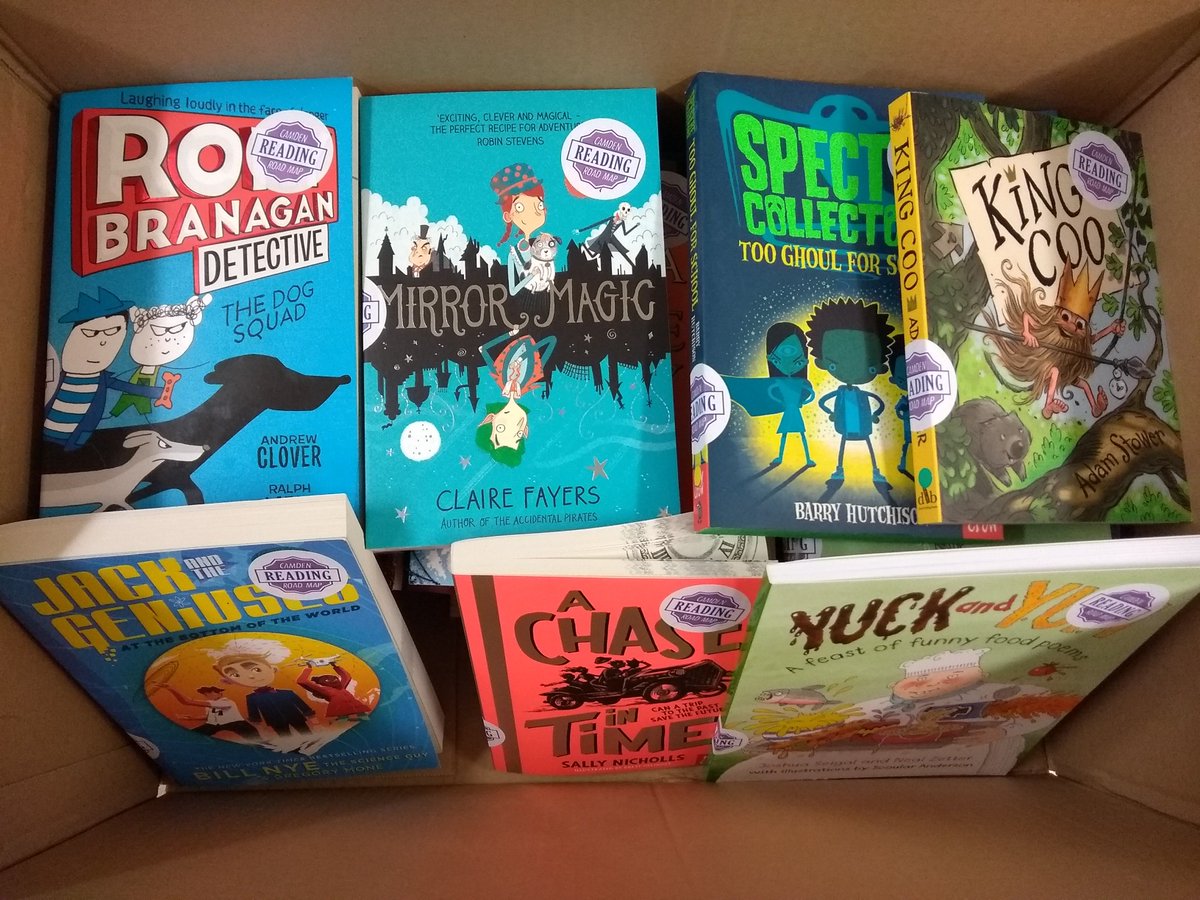 thomson_rosie's tweet photo. SO excited to have received @IslingtonELS 's Camden Reading Road Map and set of 60 new books. My class each took home their first choices today and were buzzing about the new titles to explore! ๐๐บ๏ธ@CamdenLearning #camden #readingroadmap #welovereading #teaching https://t.co/JUMnqej1Nt