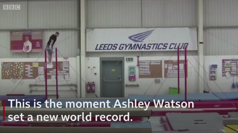 BBCSport's tweet photo. This is AMAZING!

Watch gymnast Ashley Watson break a Guinness World Record https://t.co/lzkbNq7xzU https://t.co/1PdpvFL92u