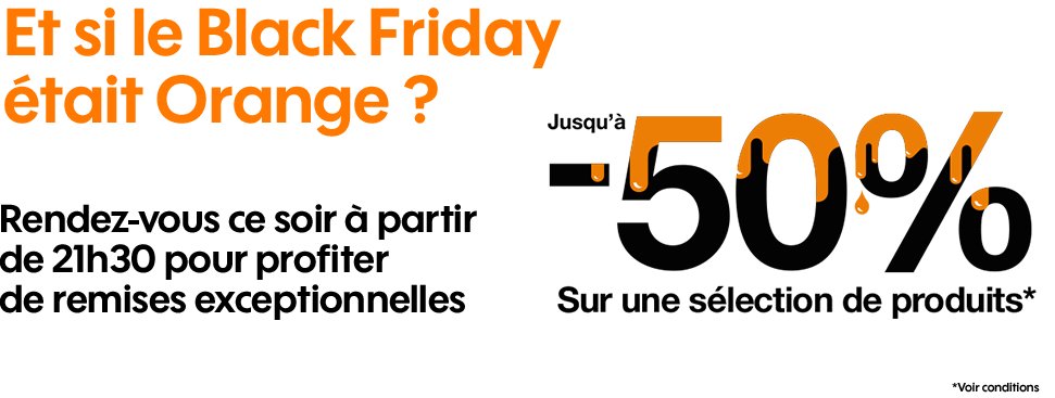 OrangeIDF's tweet photo. Le #BlackFridayIsComing chez Orange !
Rendez-vous nous nos boutiques @OrangeIDF pour des remises et promos sur une sélection de produits !
▶ https://t.co/8o1bqbHeMC

#BlackFriday #OrangeFriday #PROMO https://t.co/PtZYzJwPAj