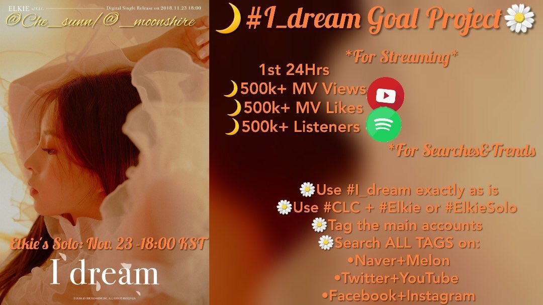 clcifluous's tweet photo. STREAMING #CLC #ELKIES #i_dream GC!!!
-rt to join
-must follow me or have dms open
-cheshires and non cheshires! anyone willing to stream :)
We gotta get those numbers to help CLC ππ https://t.co/DWJo7bVb42