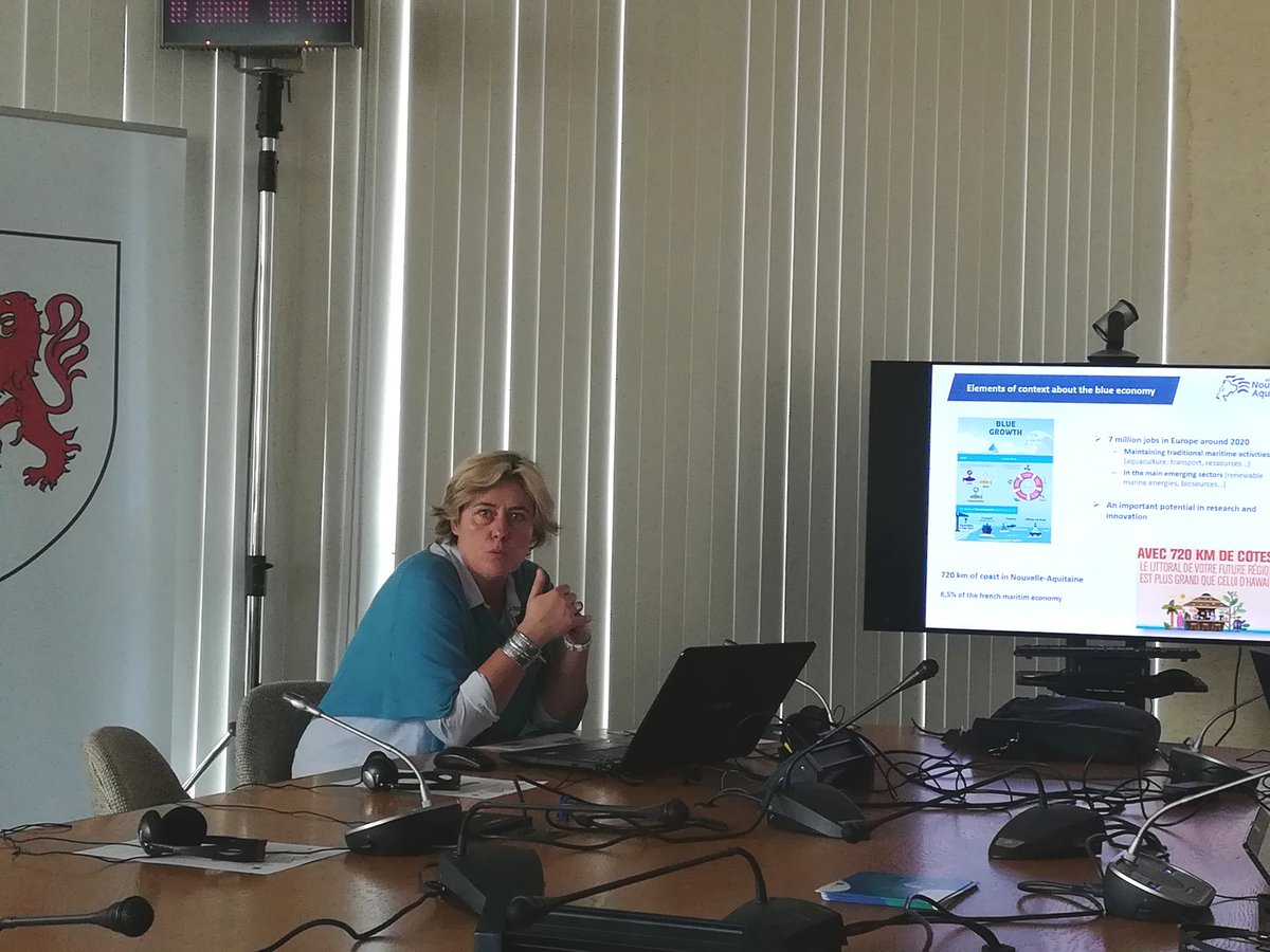 BlueBiotech's tweet photo. .@BlueBiotech Final Event - session on results &amp; perspectives: 100% #employability for students, close links education/SMEs, assessment of #skills needs in #bluebiotech, transfer of the master in @BiotecUCV in #Valencia, its strenghthening in @UnivLaRochelle  #SMEs development https://t.co/8NIpx6TYL7
