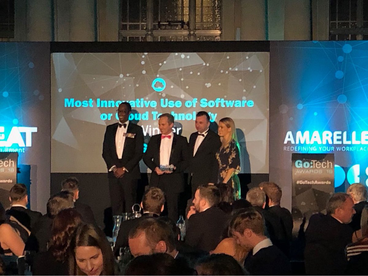 neilsalt's tweet image. Proud for @gooee to be awarded “Most Innovative use of software &amp;amp; cloud technology” at the #gotechawards 2018 - Well done Team #gooee for all the hard work!