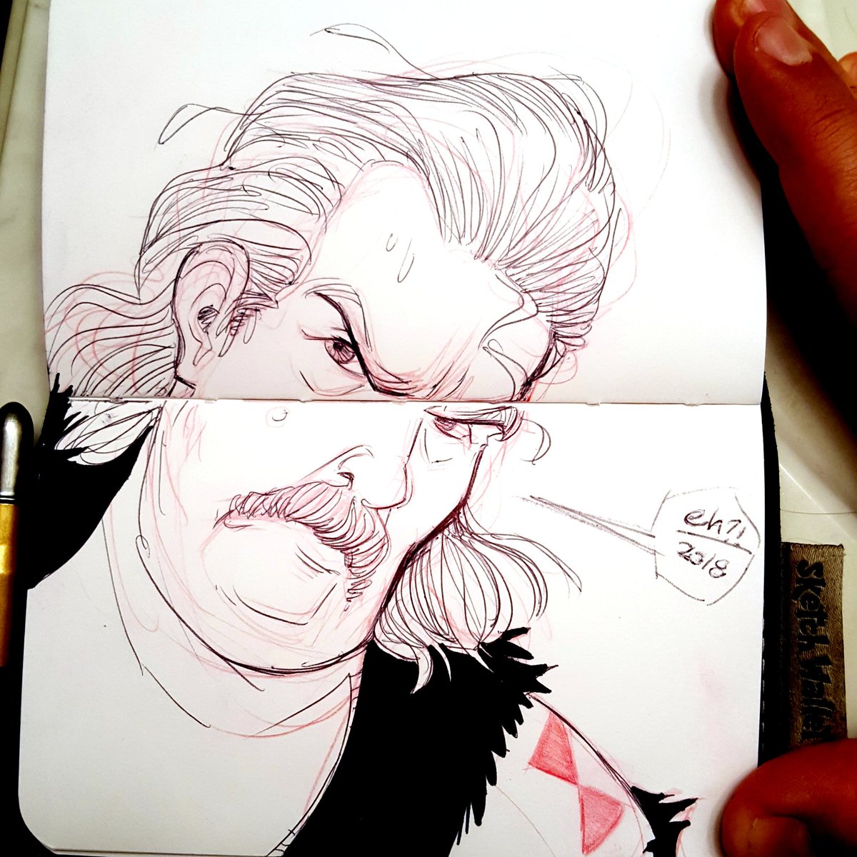 erin_humiston's tweet photo. By request of my wife, here's my annual #thanksgiving #rowsdower . Because we're always thankful for not being enslaved by Sittorus.
#mst3k #FinalSacrifice #SketchWallet #zaprowsdower #ballpointpen #redpencil #sharpie https://t.co/kosLGlRwpS