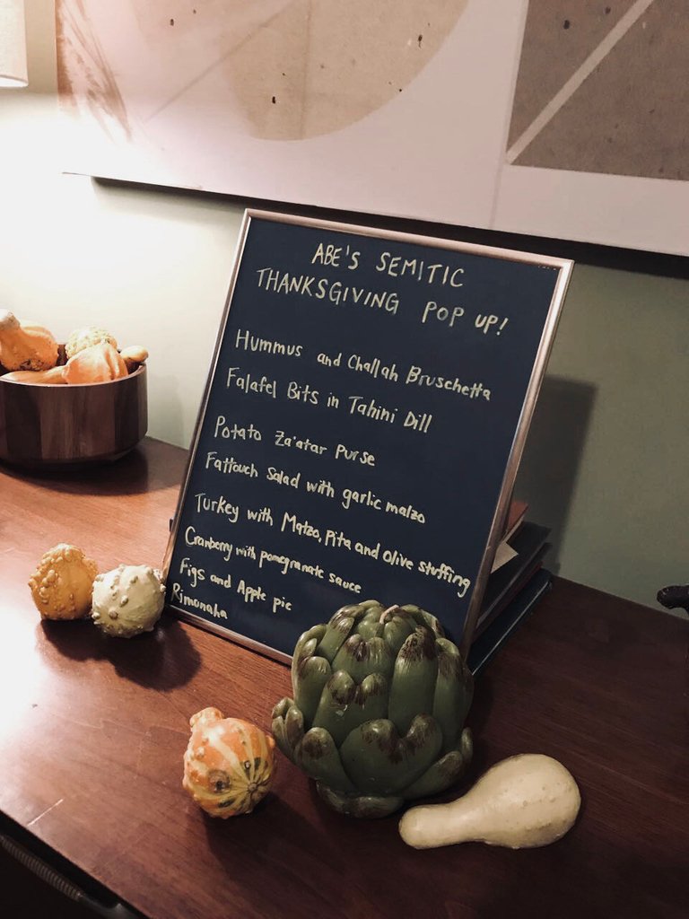 A great way to start this amazing holiday! Happy thanksgiving // nada melhor para celebrar o dia de ação de graças #thanksgiving #semitic #together #peace #abe #abecooks