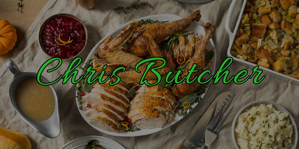 butchermusic's tweet photo. Happy #thanksgiving day from #ChrisButcher
Have a wonderful time with friends, family, and of course, good vibes and music!
Thank you for all your support! https://t.co/Yvh2VRsRKr