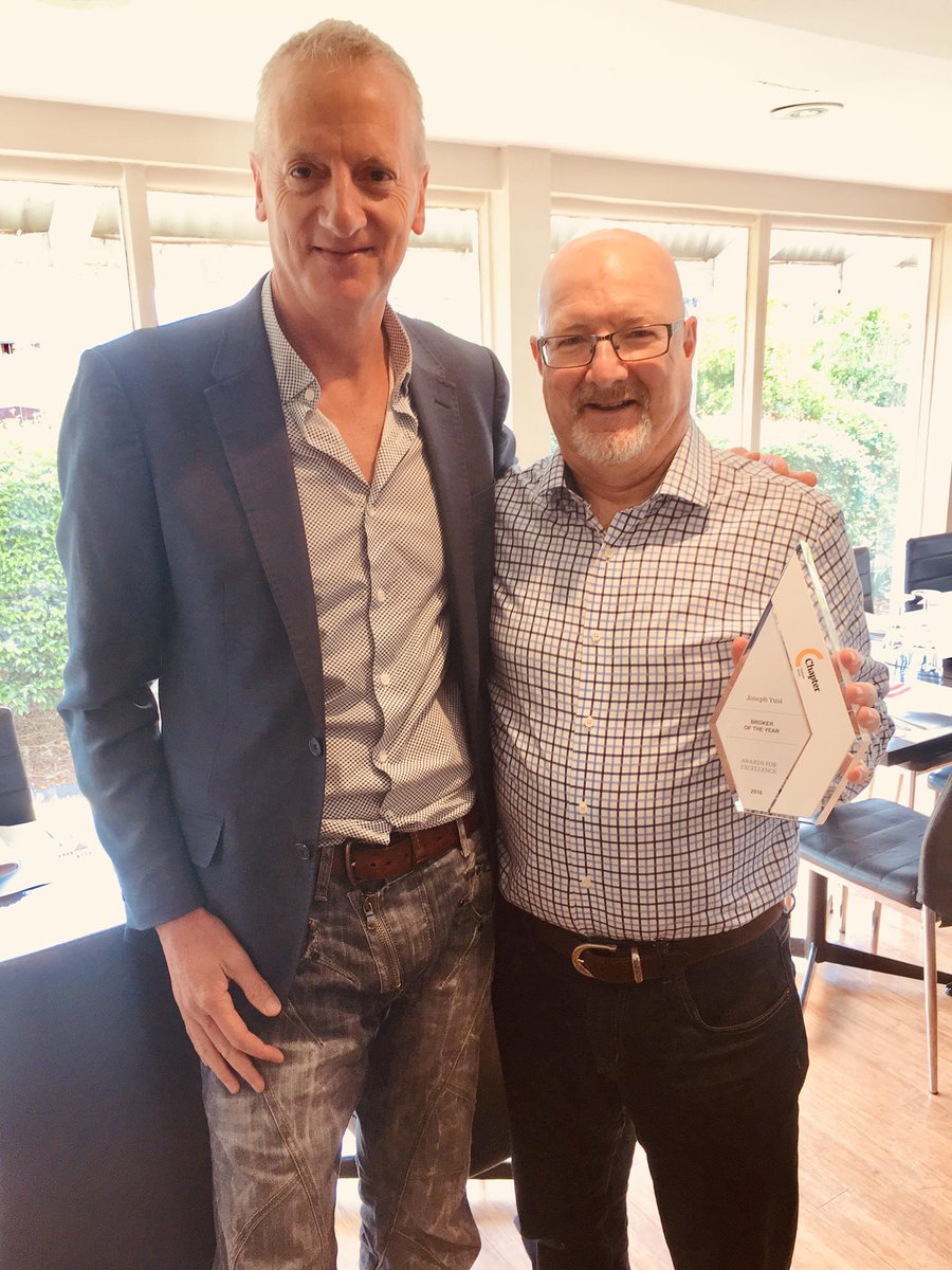 chapterfg's tweet image. Congratulations to Joseph Yusi, being awarded Broker of the year 2018, at our recent annual awards function.