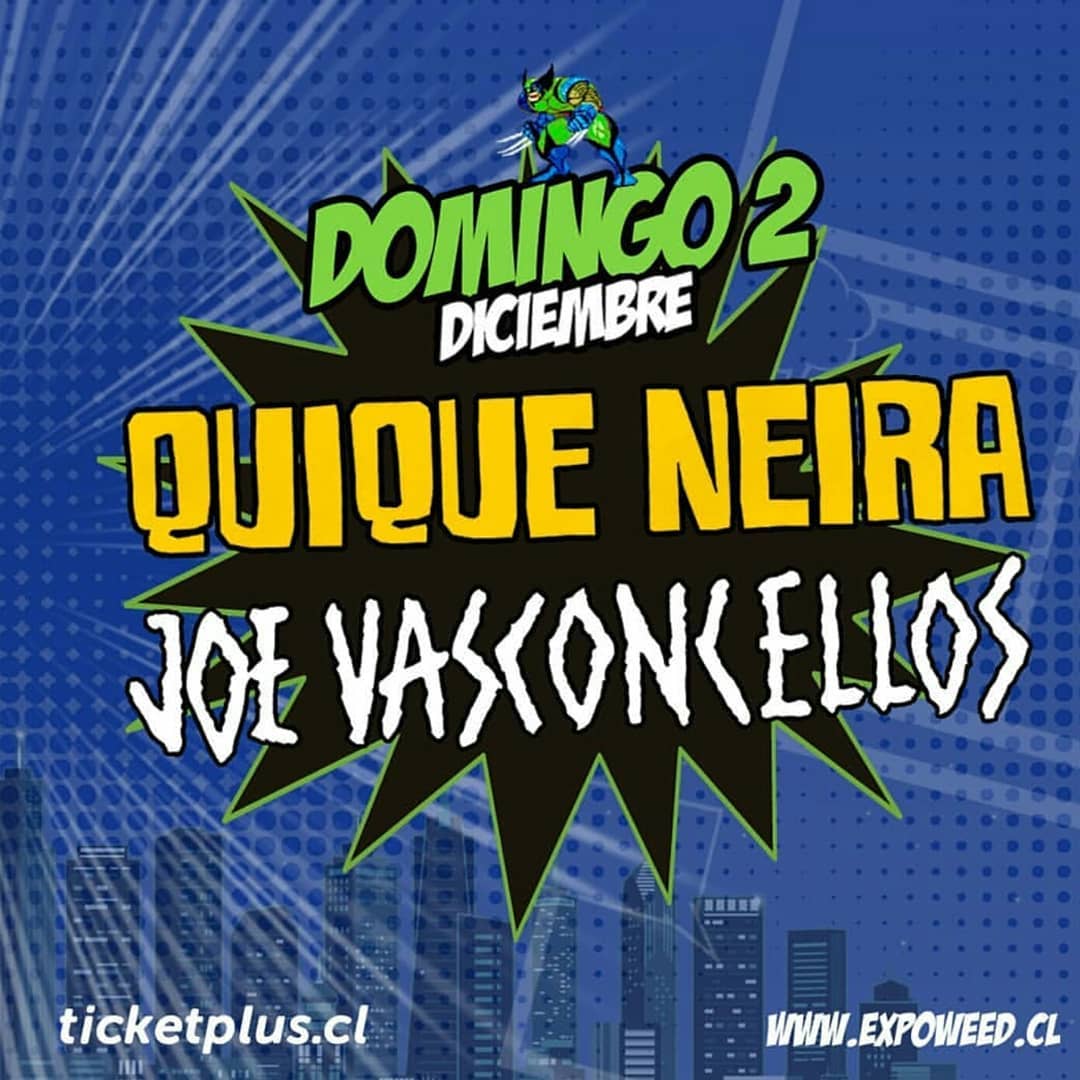 RadioChilena's tweet photo. Quien quiere ganar entradas para esta #expoweedchile 2018 
El dia 2 de diciembre con artistas invitados como @QuiqueNeira @joevasconcellos ,acá les dejo el enlace.
✌💚😎🎶🍀 👇👇👇👇

https://t.co/xspMEQEhXV https://t.co/ibPHQdLZNM