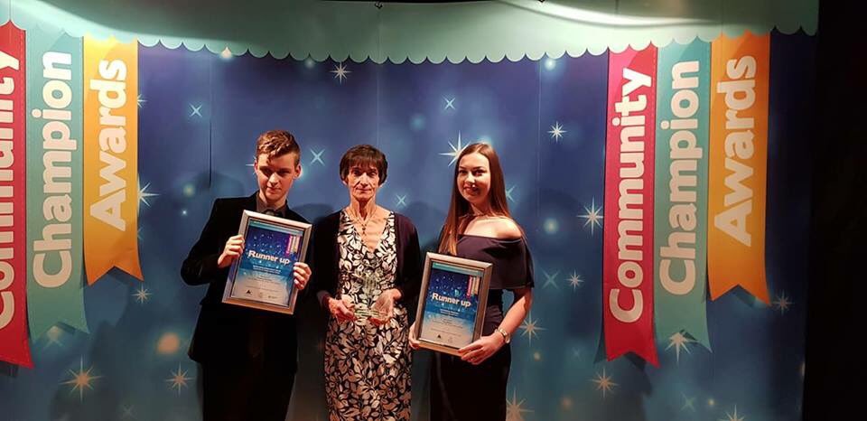 WintertonWCA's tweet photo. Congratulations to Tom, Joy and Lucy at the Community Champions Award presentation tonight. @NorthLincsCNews https://t.co/kTWFHKoKrZ