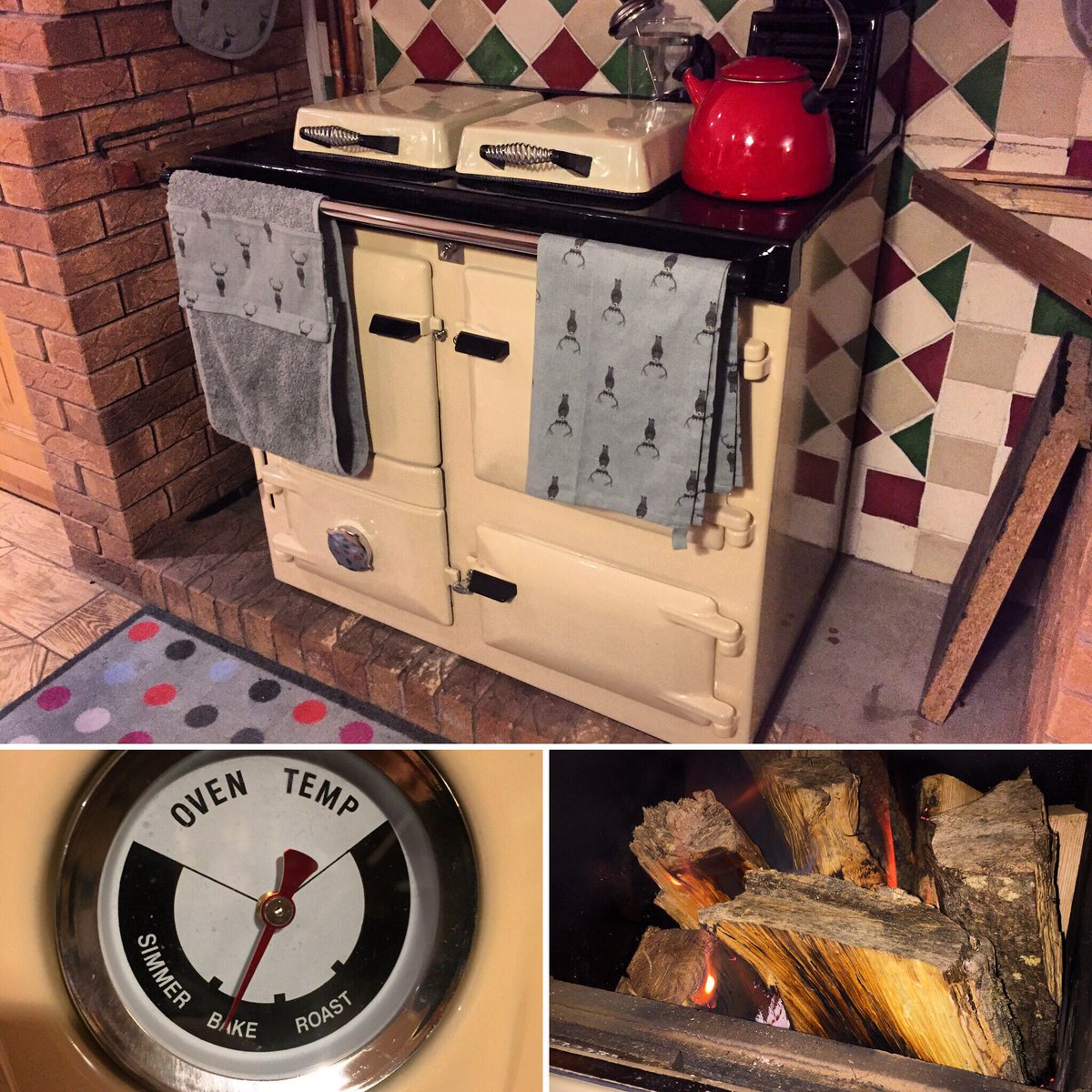 Gruffydd_Rees's tweet photo. She’s finally in and lit!!! 🔥🔥🔥.
.
#woodburner #rayburn #naturalheat #fire #multifuelstove #wood #aga https://t.co/Uafr6ihyD7