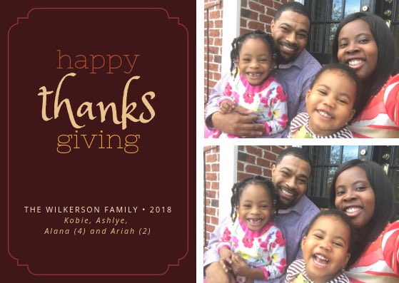 AshlyeV's tweet photo. Wishing you all a wonderful Thanksgiving! We have so much to be thankful for.
#HappyThanksgiving #Thanksgiving #TheWilkersons #TheWilkersonWay #TeamWilkerson #WilkersonPartyOfFour #LittleWifeBigLife https://t.co/995FtoSbAd